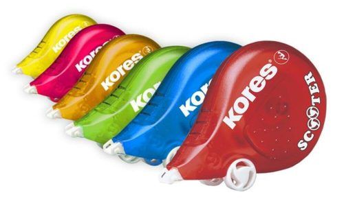 Hibajavító roller, 4,2 mm x 8 m, KORES Scooter, vegyes színek (IK84874)