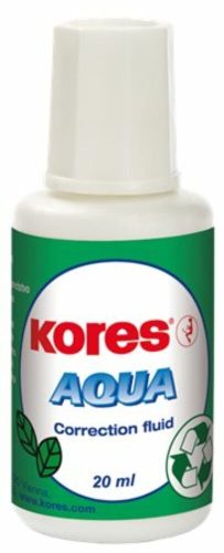 Hibajavító folyadék, vízbázisú, 20 ml, KORES Aqua (IKHA)