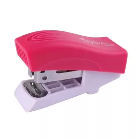   Tűzőgép, 24/6, 26/6, 12 lap, VICTORIA OFFICE, Mini, rózsaszín (IKVT05)