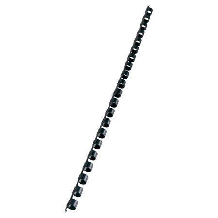 Spirál, műanyag, 10 mm, 41-55 lap, VICTORIA OFFICE, fekete (ILKVS10FK)