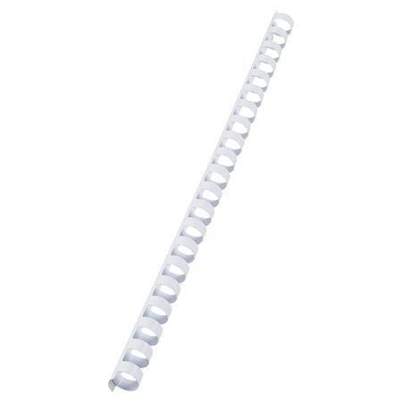 Spirál, műanyag, 12 mm, 56-80 lap, VICTORIA OFFICE, fehér (ILKVS12F)