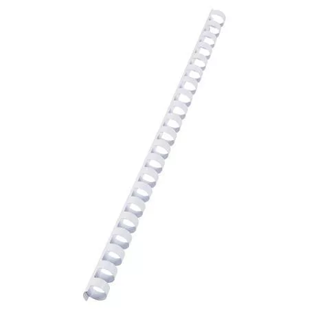 Spirál, műanyag, 12 mm, 56-80 lap, VICTORIA OFFICE, fehér (ILKVS12F)