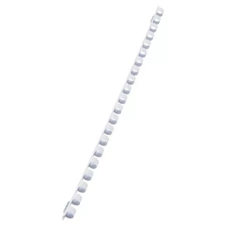 Spirál, műanyag, 8 mm, 21-40 lap, VICTORIA OFFICE, fehér (ILKVS8F)