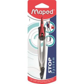   Körző, rögzíthető lábakkal, MAPED Stop System, vegyes színek (IMA019600)