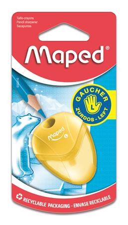 Hegyező, egylyukú, tartályos, balkezes, MAPED I-Gloo, vegyes színek (IMA032210)