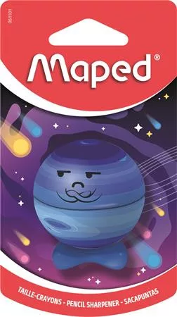 Hegyező, egylyukú, tartályos, MAPED „Planet”, bolygók, vegyes minták (IMA051101)