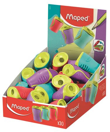 Hegyező display, egylyukú, tartályos, MAPED Boogy, vegyes színek (IMA063311)