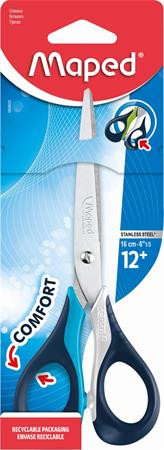 Olló, általános, 16 cm, MAPED Sensoft 3D, vegyes színek (IMA069600)