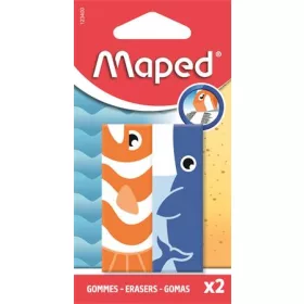   Radír, állatos, MAPED „Animals”, vegyes minták, 2 db (IMA123400)