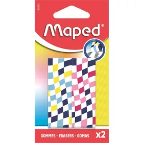   Radír, kockamintás, MAPED „Checkerboards”, vegyes minták, 2 db (IMA123500)