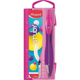   Körző, heggyel, MAPED Study Pop, vegyes színek (IMA194500)