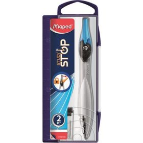   Körző készlet, rögzíthető lábakkal, 2 darabos, MAPED Study Stop (IMA195110)