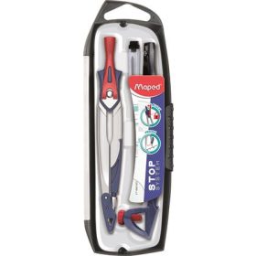   Körző készlet, rögzíthető lábakkal, 5 darabos, MAPED Stop System (IMA196101)