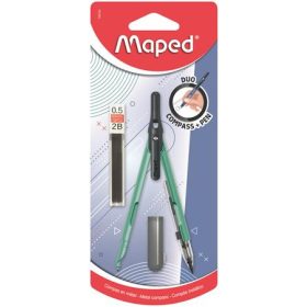   Körző, heggyel, 2in1, ceruzává alakítható, MAPED „Compass Pen”, vegyes színek (IMA198700)