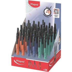   Körző display, heggyel, 2in1, ceruzává alakítható, MAPED „Compass Pen”, vegyes színek (IMA198701)