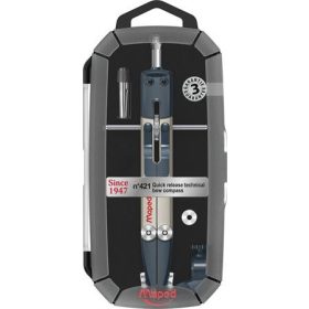   Körző, precíziós, rögzíthető lábakkal, MAPED N°421 (IMA198801)