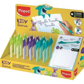   Írástanuló rollertoll display, 0,7 mm, radírozható, MAPED KIDY Learn MAGIC, vegyes színek (IMA229503)