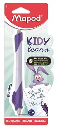 Írástanuló rollertoll, 0,7 mm, radírozható, MAPED KIDY Learn MAGIC, nyuszi, lila (IMA229600)