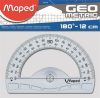 Szögmérő, műanyag, 180°, MAPED Geometric (IMA242180)