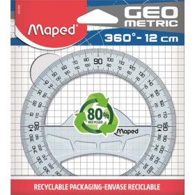   Szögmérő, műanyag, 360°, MAPED Geometric (IMA242360)