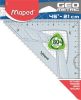 Háromszög vonalzó, műanyag, 45°, 21 cm, MAPED Geometric (IMA242421)