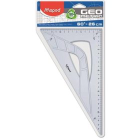   Háromszög vonalzó, műanyag, 60°, 25 cm, MAPED Geometric (IMA242626)