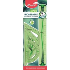   Vonalzókészlet, műanyag, hajlítható, 4 darabos, MAPED Flex (IMA244304)
