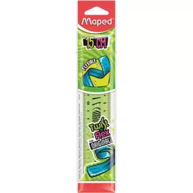   Vonalzó, műanyag, törhetetlen, 15 cm, MAPED Twist'n Flex (IMA279110)
