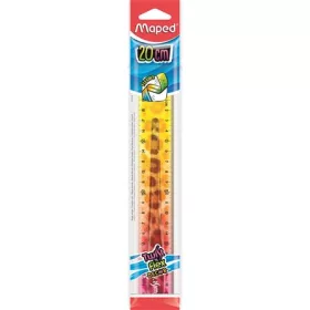   Vonalzó, műanyag, törhetetlen, 20 cm, MAPED Twist'n Flex Decor Animals, vegyes színek (IMA279219)
