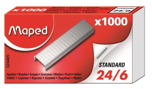 Tűzőkapocs, 24/6, MAPED (IMA324405)
