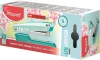 Tűzőgép, 24/6, 26/6, 20 lap, MAPED Universal Metal Half-Strip Pastel, pasztell türkiz (IMA354301)