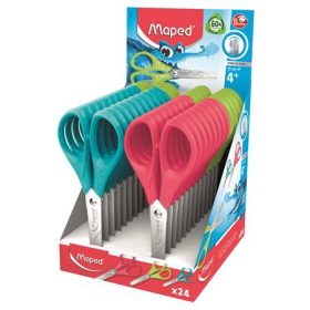   Olló display, iskolai, 13 cm, MAPED Essentials Pulse, vegyes színek (IMA464212)