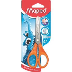 Olló, iskolai, 13 cm, MAPED Essentials Soft (IMA464410)