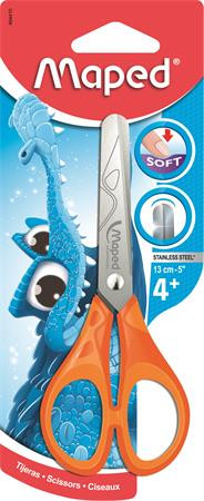 Olló, iskolai, 13 cm, MAPED Essentials Soft (IMA464410)