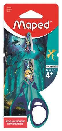 Olló, iskolai, 13 cm, MAPED „Dragon sárkány” (IMA464919)