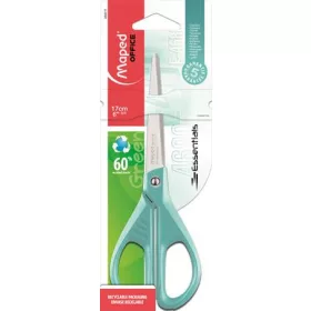   Olló, irodai, 17 cm, MAPED Essentials Green, türkizkék (IMA468011)