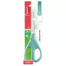   Olló, irodai, 21 cm, MAPED Essentials Green, türkizkék (IMA468111)
