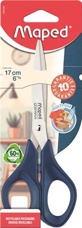 Olló, általános, 17 cm, MAPED „Multiuse Advanced”, vegyes színek (IMA496100)