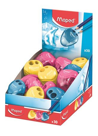 Hegyező display, kétlyukú, tartályos, MAPED I-Gloo, vegyes színek (IMA534756)