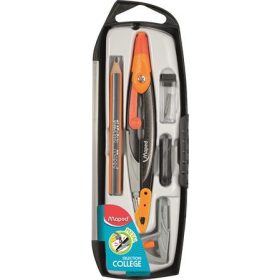   Körző készlet, 5 darabos, MAPED Metal Open, vegyes színek (IMA536955)