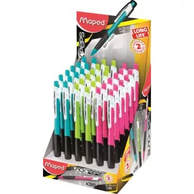   Nyomósirón display, 0,5 mm, MAPED Long Life, vegyes színek (IMA564040)