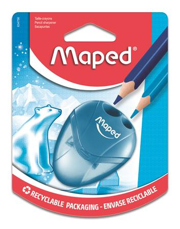 Hegyező, kétlyukú, tartályos, MAPED I-Gloo, vegyes színek (IMA634756)