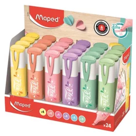   Szövegkiemelő display, 1-5 mm, MAPED Fluo Peps Flex Pastel, pasztell szín (IMA740310)