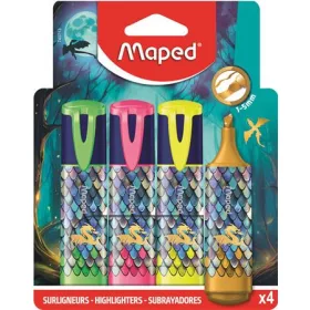   Szövegkiemelő készlet, 1-5 mm, MAPED „Dragon sárkány”, 4 különböző szín (IMA740713)