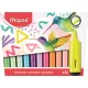 Szövegkiemelő készlet, 1-5 mm, MAPED Fluo Peps Assorted, 12 különböző szín (IMA740901)