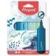 Szövegkiemelő készlet, 1-5 mm, MAPED Fluo Peps Assorted, vegyes színek (IMA740902)