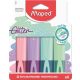 Szövegkiemelő készlet, 1-5 mm, MAPED Glitter Fluo Peps, vegyes pasztell színek (IMA742046)