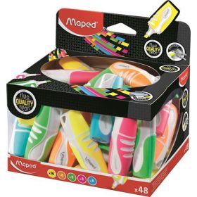   Szövegkiemelő display, 1-5 mm, MAPED Fluo Peps Pocket Soft, vegyes neon színek (IMA742737)