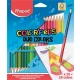 Színes ceruza készlet, háromszögletű, kétvégű, MAPED Color'Peps Duo, 48 különböző szín (IMA829602)