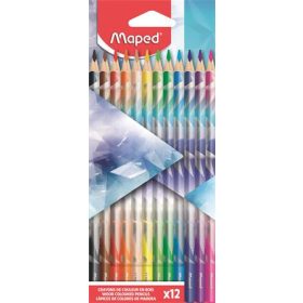   Színes ceruza készlet, háromszögletű, MAPED „Arctic jégvilág”, 12 különböző szín (IMA831734)